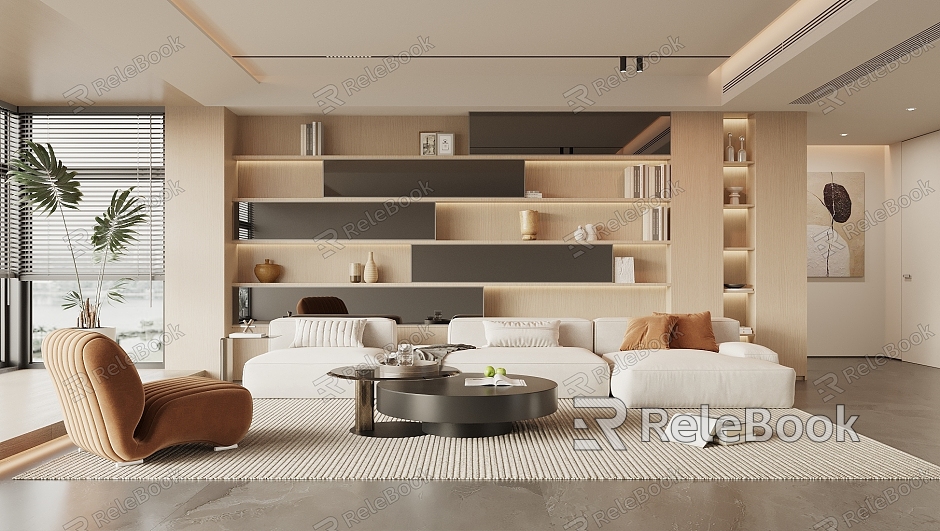 modern living room model