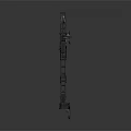 Heavy Duty Metal Crane Arm Featuring Hanging Chain Hook And Wheel Base