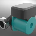 Industrial Solenoid Valve With Black Green Body And Hexagonal Connectors