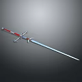 Officer Sword Long Sword Sheath Sword Samurai Sword Samurai Sword Accessories Soldier Sword Knight Sabre 3d model