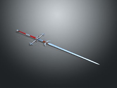 Officer Sword Long Sword Sheath Sword Samurai Sword Samurai Sword Accessories Soldier Sword Knight Sabre 3d model