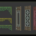 Intricate Traditional Chinese Wooden Carved Lattice Window Panels And Room Dividers