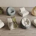 Modern Caterpillar Lazy Sofa Casual Sofa 3d model