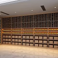 Luxurious Wine Cellar Interior Design With Glass Doors And Wooden Wine Racks