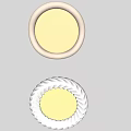 Cream wind ceiling lamp 3d model