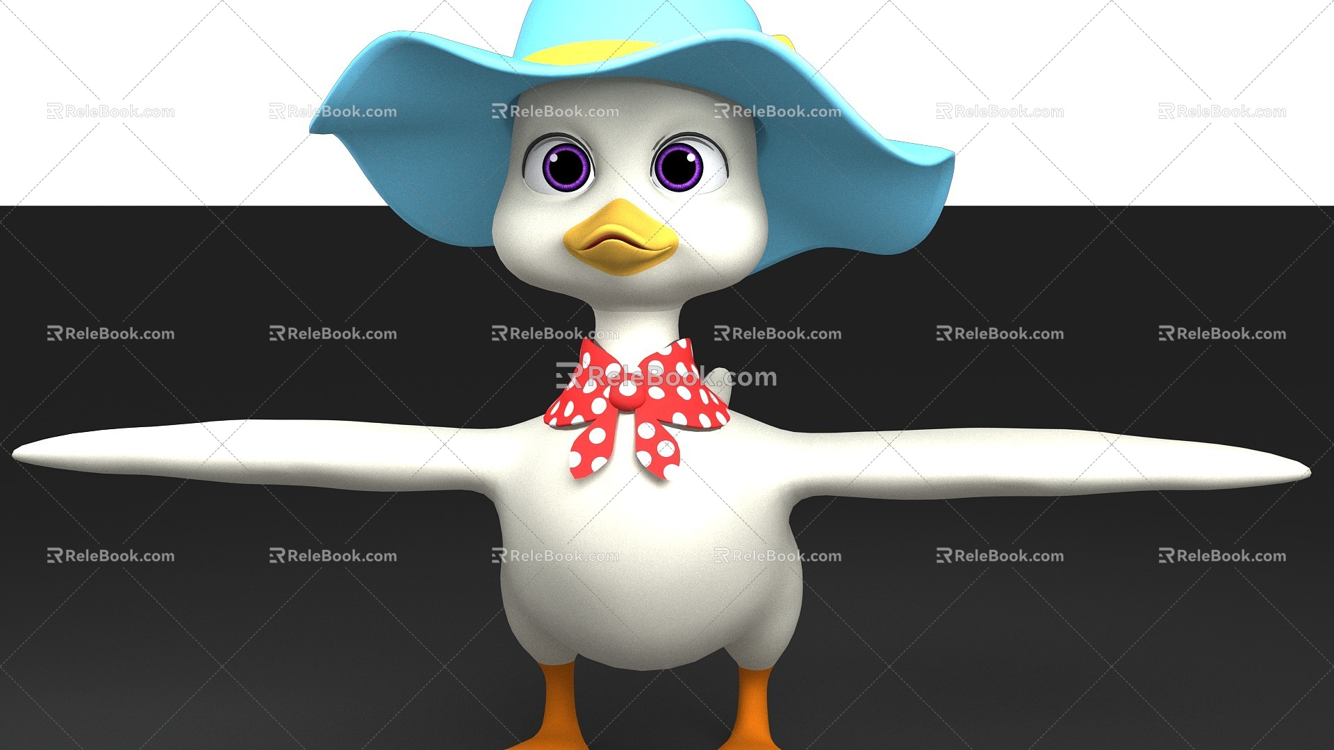 Cute Cartoon Duck Little White Duck Cartoon Characters Little Duck Cartoon Donald Duck Cartoon Animal Duck Mother 2014178711 3d model