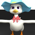 Cute Cartoon Duck Little White Duck Cartoon Characters Little Duck Cartoon Donald Duck Cartoon Animal Duck Mother 2014178711 3d model