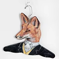 Creative Clothes Hangers With Animal Head Shapes And Colorful Outfits