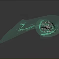 Fantasy Sword Design Featuring Orange Blade And Blue Energy Streams