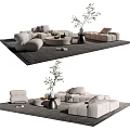 Modern Sofa Coffee Table Combination Sofa Coffee Table 3d model