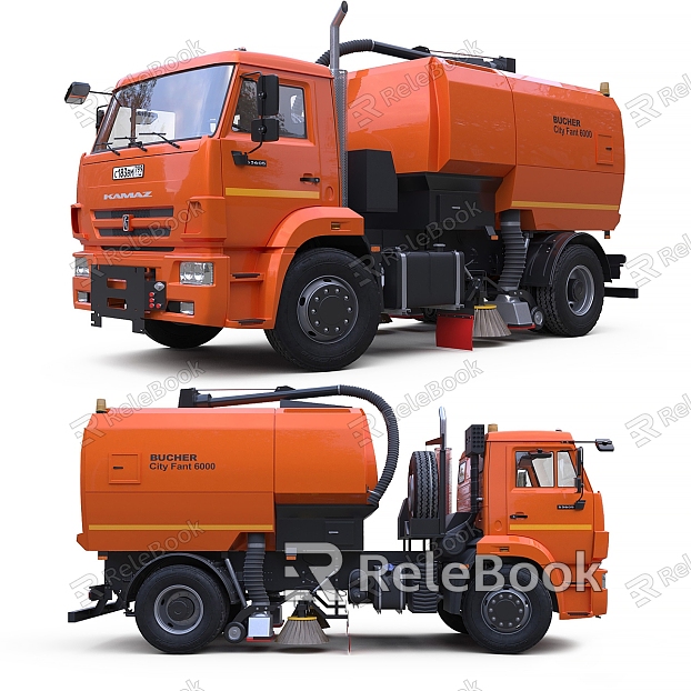 Modern road sweeper model