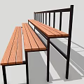 Variety of Wooden Skateboard Ramps Rails and Platforms for Skate Park