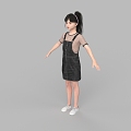 Girl Girl Girl Woman Figure Man Character Tpose 3d model