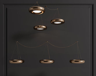 Modern chandelier 3d model