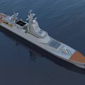 Modern Navy Advanced Frigate 3d model