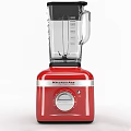 Modern Red Kitchen Faucet With Silver Accents And Ergonomic Handle Design