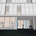 Modern Urban Sales Office Building With Glass Curtain Wall In High Rise District Design