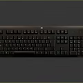 Sleek Black Computer Keyboard with Numeric Keypad and Modern Design 3d model
