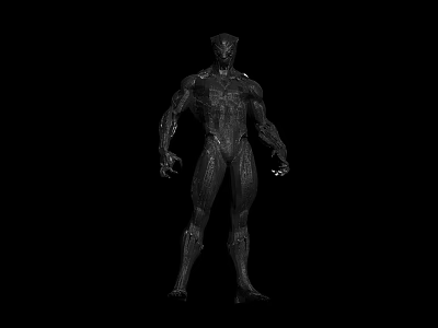 Game Movie Character 3D Model With Detailed Armored Texture And Standing Pose 3d model