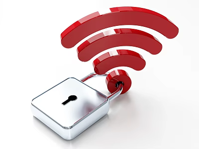 Commercial Devices Security System With Wi-Fi Signal And Padlock Protection 3d model