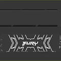 FURY Computer RAM Memory Module with Black Surface and White Circuit Design for Desktop PC