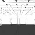 Industrial Factory Building With High Ceiling Metal Structure Industrial Pendant Lighting And Spacious Open Space