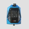 Modern Light Rail Tram With Blue And White Exterior Design
