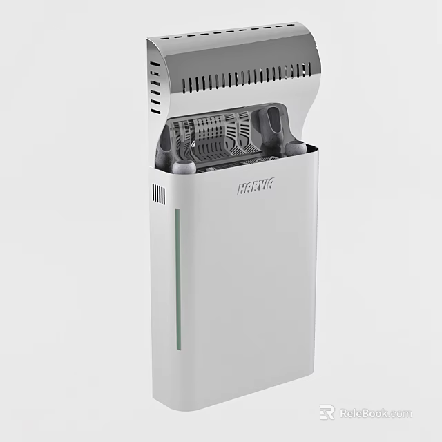 Modern White HEAVE Dehumidifier With Vent And Internal Structure For Home Use 3d model 