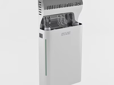 Modern White HEAVE Dehumidifier With Vent And Internal Structure For Home Use 3d model