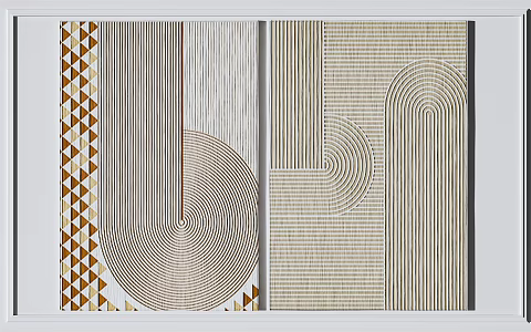Modern Square Carpet 3d model