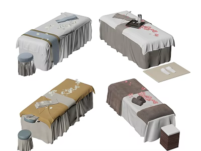 Modern massage bed physiotherapy bed 3d model
