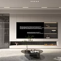 Modern TV Wall Design With Cabinets Open Shelves And Ambient Lighting