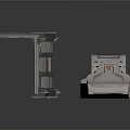Industrial Metal Mechanical Components With Worn Texture And Panel Case Structure