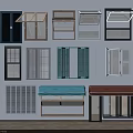Various Window And Cabinet Designs With Different Colors For Home Interior Decor