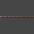 Ornate Carved Metallic Staff Weapon With Intricate Patterns And Golden Texture Details