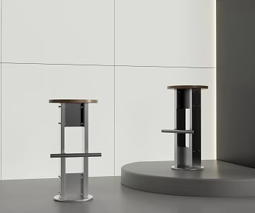 Modern Bar Chair Stainless Steel Bar Chair Metal Bar Chair 3d model