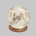 Modern Moon Lights Falling Earth Lights 3d model