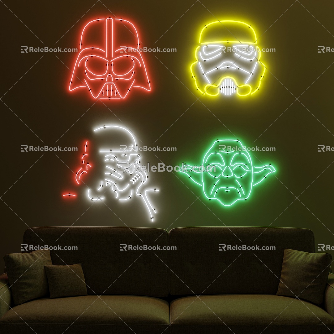 Modern Star Wars Neon 3d model