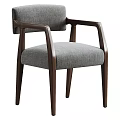 Modern Upholstered Accent Chair With Wooden Frame And Checkered Fabric