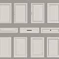 White Hinged Doors With Various Stylish Panel Designs For Interior Spaces