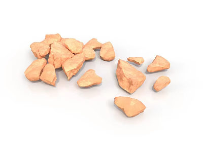 Natural Stone Sculpture Carving Raw Material With Irregular Shaped Pieces 3d model