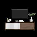 Nordic TV Cabinet Ornaments Combination 3d model