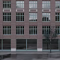 Modern Retail Storefront Design With Glass Door Wooden Signage and Contemporary Facade Details