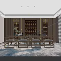 New Chinese Tea Room 3d model