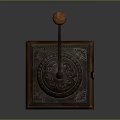 Vintage Wooden Coffee Grinder As Decorative Item On Stylish Office Desk With Classic Design