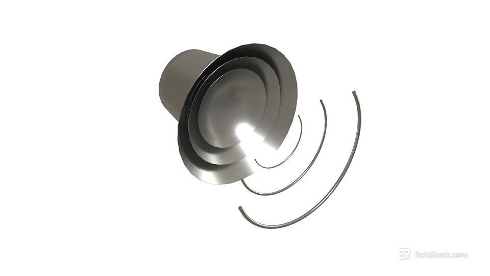 Commercial Metal Equipment With Circular Ring Design For Industrial Ventilation Use 3d model 