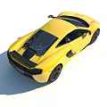 Yellow Sports Car Showcasing Sleek Aerodynamic Design And Black Accents