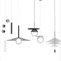 Modern Pendant Lights With Various Shapes And Designs Hanging In Contemporary Interior