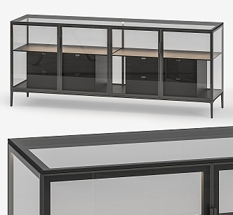 Modern Display Cabinet Sideboard 3d model