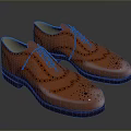 Orange Leather Brogue Shoes Stylish Formal Footwear for Daily Lifestyle Use